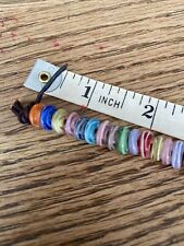 African Trade Beads Glass Colorful Strand Congo Vintage Art Craft Brown Jewelry picture