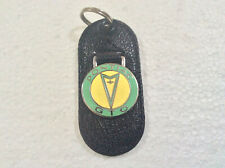 Vintage Leather Car Key Chain Vintage Key Ring Key Fob Pontiac GTO/Gr-Yellow NOS picture