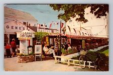 Cape Cod MA-Massachusetts, Sidewalk Café, Antique, Vintage Souvenir Postcard picture