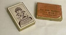 Vintage 1951 Fun With Numbers Gypsy Playing Card Game With Box picture