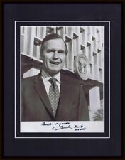 George HW Bush Signed Framed 11x14 Photo Display   picture