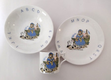 Vtg James Kent Old Foley Children's Nursery Rhyme Dishes Mary Had A Little Lamb picture