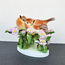 Herend Vintage Porcelain Figurine Birds with Fowers Hungary picture