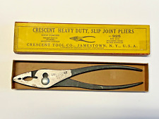 Vintage Crescent Heavy Duty Slip Joint Pliers 10 Inch-No. 925; NOS Unused; Lot 1 picture