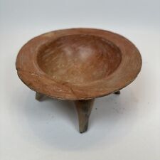 Pre-Columbian 5 Leg Ancient Pottery Dish, Repaired with Glazed Finish picture