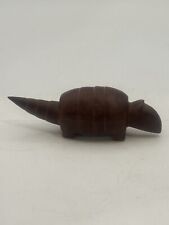 Armadillo Ironwood Hand Carved Miniature Figure 4.5” Long 1.2” Wide picture