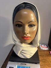 Vintage Marwal  Chalk ware Bust Middle Easter Woman picture