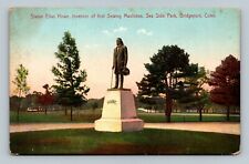 BRIDGEPORT Connecticut Howe Monument Postcard UNPOSTED picture