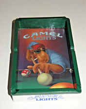 Vintage 1992 Camel Lights Ashtray Cigarette Smokin Joe Cool Billiard Pool Table picture