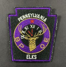 Vintage B.P.O.E. Pennsylvania Elks Lodge Patch picture
