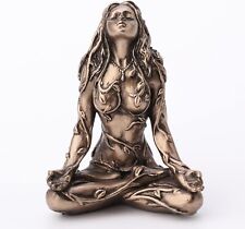 Mother Earth Gaia Sitting Lotus Pose Veronese Design 2.5 resin and hand painted picture
