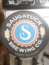 saugatuck brewing company here's to happy tin sign..free shipping picture