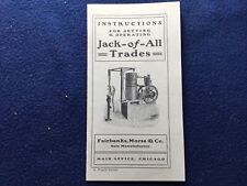 FAIRBANKS MORSE CATALOG - Jack-of-All Trades Setting & Operating REPRINT picture