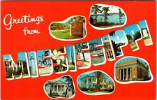 MS-Mississippi, Scenic LARGE LETTER Greetings, Vintage Postcard picture