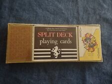 VERY UNUSUAL NEW 1979 Stancraft Split Deck Playing Card Set 2 Decks picture