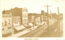 Aurora Illinois Main Street autos Birdseye 1930s RPPC Photo Postcard 1974 picture