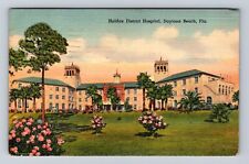 Daytona Beach FL-Florida, Halifax District Hospital, Vintage c1943 Postcard picture