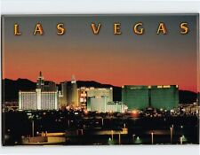 Postcard Cluster of major resort hotels The Strip Las Vegas Nevada USA picture
