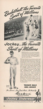 1946 Jockey Underwear Basketball Favorite Sport of Millions Vtg Print Ad L30 picture