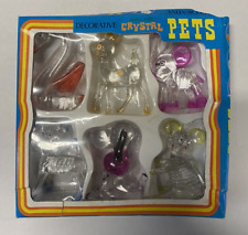 1970'S PLASTIC CEAR CRYSTAL   PETS  Boxed Set  VINTAGE ANIMALS SNOOPY picture