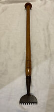 VINTAGE ORIGINAL CARPET STRETCHER FITTING TOOL WOOD HANDLE QUALITY METAL HEAD picture