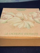 Anais Anais Parfums Trinket Vanity Box Gift Floral Round NEW Open Box C*253  picture
