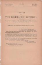 Letter From the Postmaster General 1889 Employee Changes Railway Mail Service picture