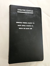 Vintage Springfield Terminal Co Railroad Operating Manuals Binder Boston & Maine picture
