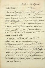 ✒ rare letter claude joseph goatfish de lisle author of marseillaise picture