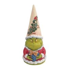 Dr. Seuss The Grinch Gnome Holding Present Figurine picture