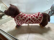 Vintage Dachshund, Wiener Dog , Red Sweater , Display or Advertising Item? picture