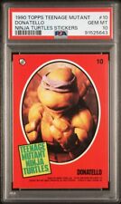 1990 Topps Teenage Mutant Ninja Turtles Donatello Stickers #10 PSA 10 Gem Mint picture