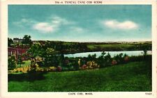 Cape Cod Massachusetts Mass Vintage Postcard Linen C1930 Unposted picture