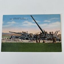 Fort MacArthur CA-California, Large Mobile Gun Firing, Antique Vintage Postcard picture