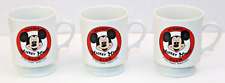 3 Vtg 1970s Mickey Mouse Club Member Porcelain Mug Cup Disneyland Disney World picture