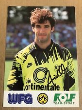 Karl-Heinz Riedle, Germany 🇩🇪 Borussia Dortmund  1993/94 hand signed picture