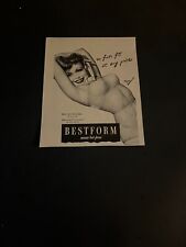 1944 VINTAGE BESTFORM BRASSIERES / FOUNDATIONS PRINT AD  ( GEORGE PETTY GIRL ) picture