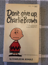 LOT OF 3 PEANUTS BOOKS ~ DON'T GIVE UP,  CHARLIE BROWN ~ Schulz ++ ~SCARCE picture