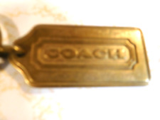 Vintage Brass COACH Quality Metal Keychain picture