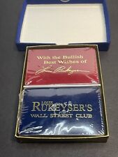 Louis Rukeyser's Wall Street Club double deck of cards new picture