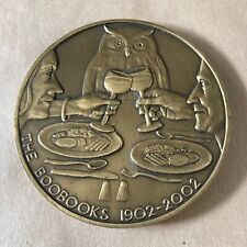 MICHAEL VICTOR MESZAROS SCULPTOR THE BOOBOOKS 1902-2002 SIGNED BRONZE MEDALLION picture