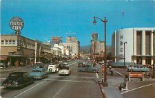 Postcard 1950s Hollywood California autos Sunset & Vine Colorpicture 24-6050 picture