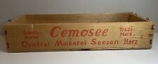 Vintage Cemosee Cheese Crate West Germany Schutz-marke Central Molkerei Seesen picture