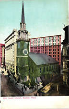 Old South Church Boston Massachusetts Unposted C1901 Undivided Vintage Postcard picture