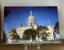 Postcard CT Hartford Connecticut State Capitol Building Automobile Bushnell Park picture