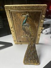 Vintage St. John Peacock Gold Swarovski Frame picture