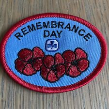 1998 Girl Guides Scouts Remembrance Day Veteran’s Day Poppies Canada Badge Patch picture