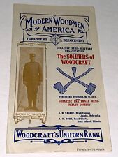 Rare Antique WWI Era Modern Woodmen of America Foresters Drill Team Pamphlet US picture