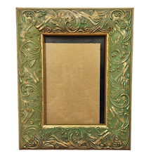 Burnes of Boston Green and Gold Scroll Design 5 x 7 Photo Picture Frame picture