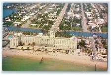 c1950 Aerial View Hollywood Beach Hotel Hollywood By The Sea Florida FL Postcard picture